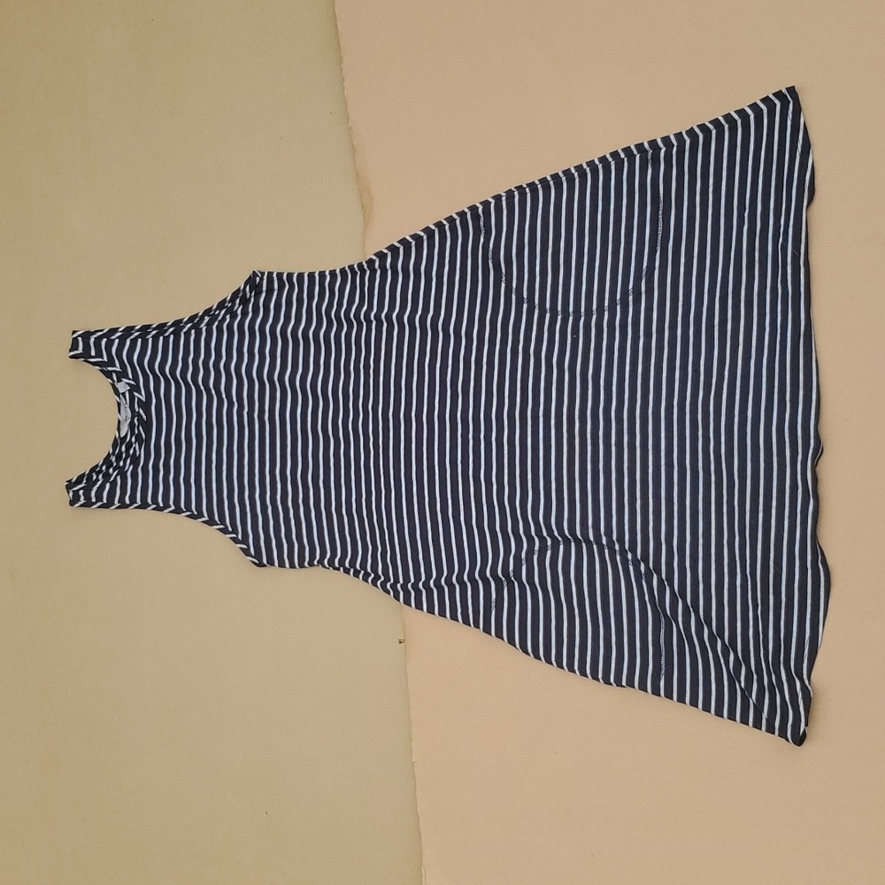 Athleta swing dress, size S, horizontal stripes